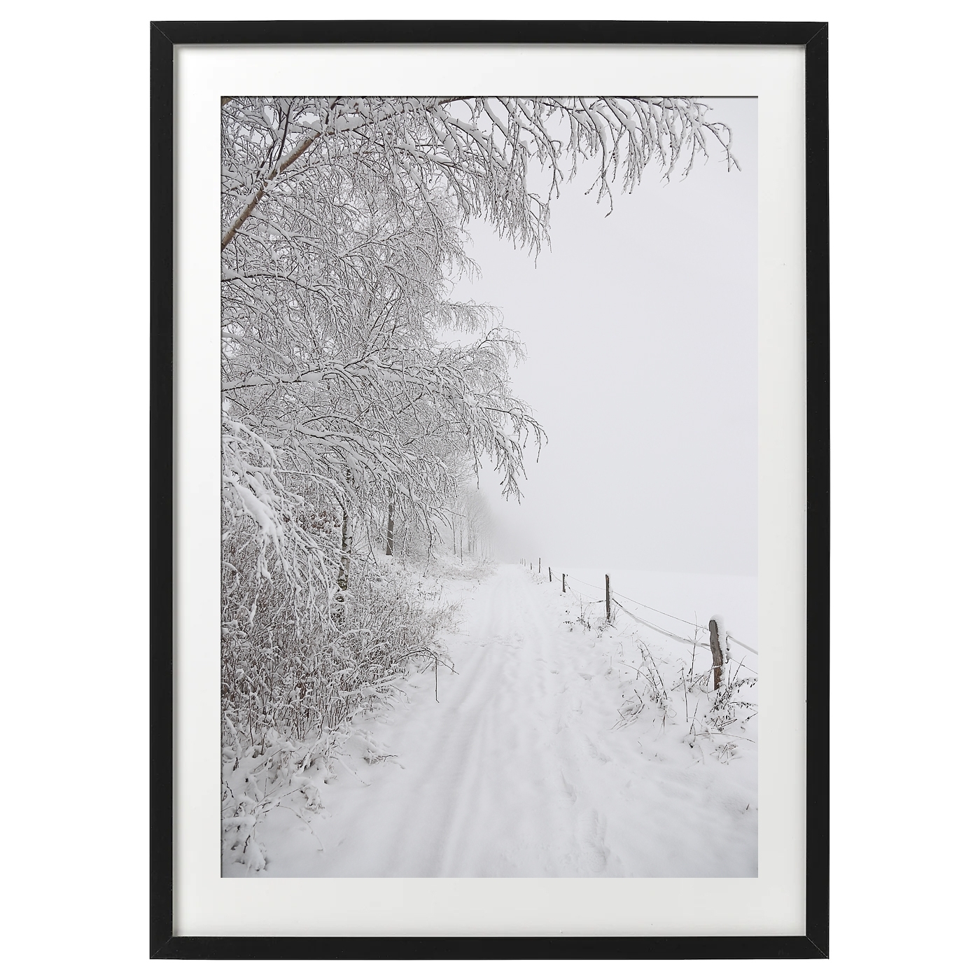 Kunstdruck gerahmt Winter