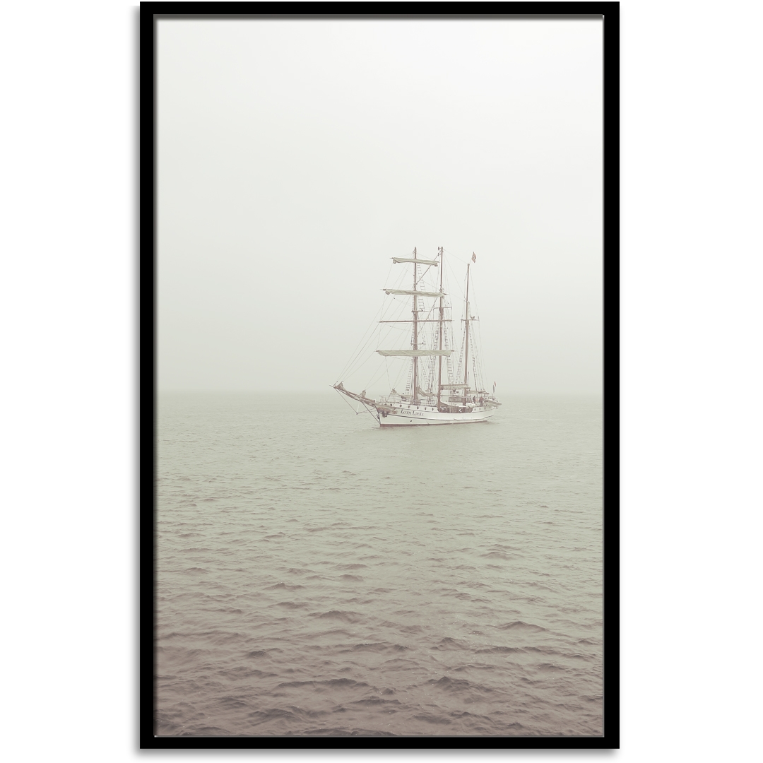 Segelschiff gerahmt 70x100 cm